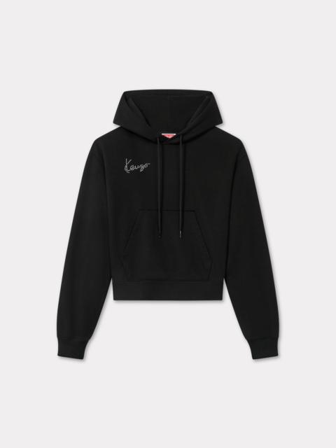'KENZO Star Tiger' embroidered cropped hoodie