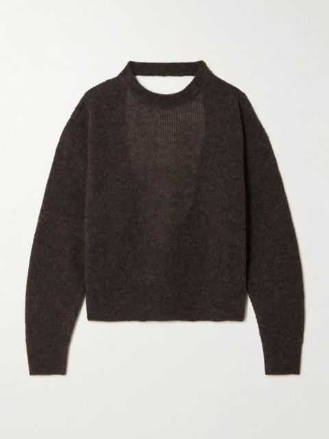 Blair Open-back Ribbed-knit Sweater