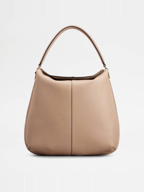 HOBO BAG TOD'S T CASE IN LEATHER LARGE - PINK