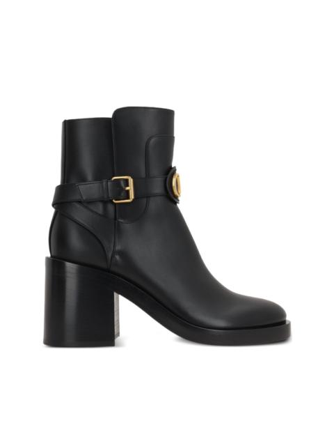 70mm buckle-strap logo boots