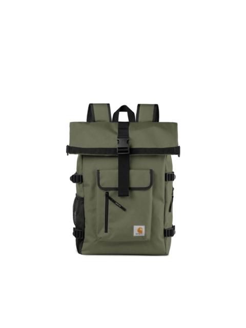 buckle roll backpack