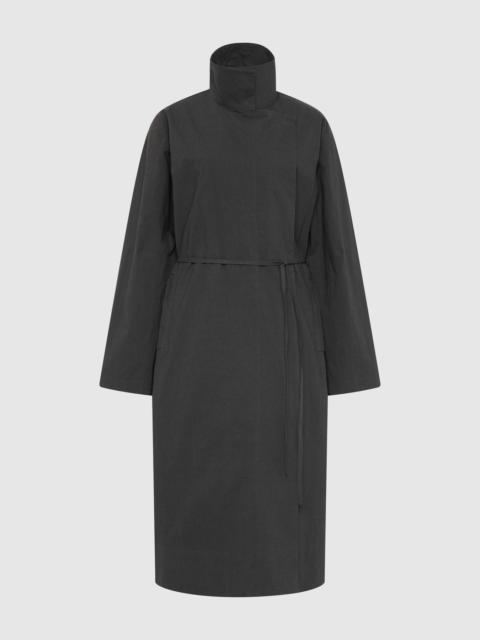 Technical Cotton Cocoon Coat - Iron Glaze