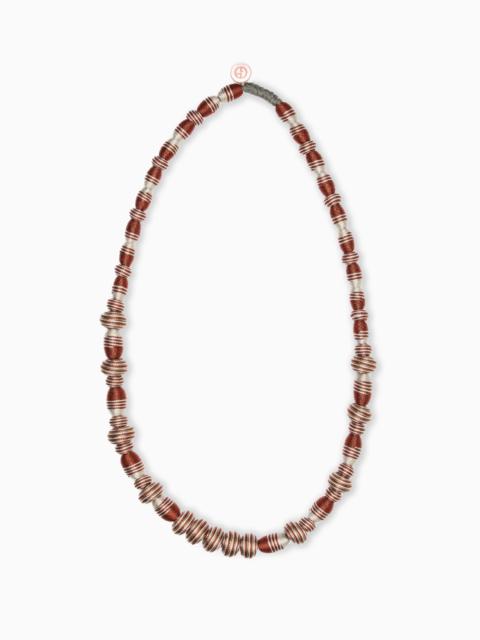 TUBULAR NECKLACE IN A VISCOSE BLEND