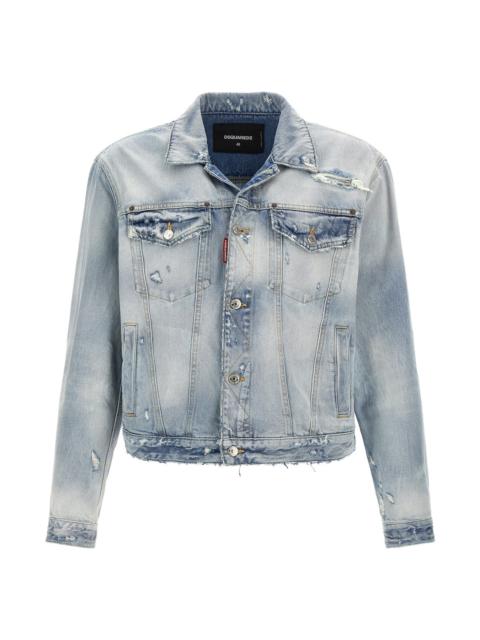 Vintage-Effect Denim Jacket