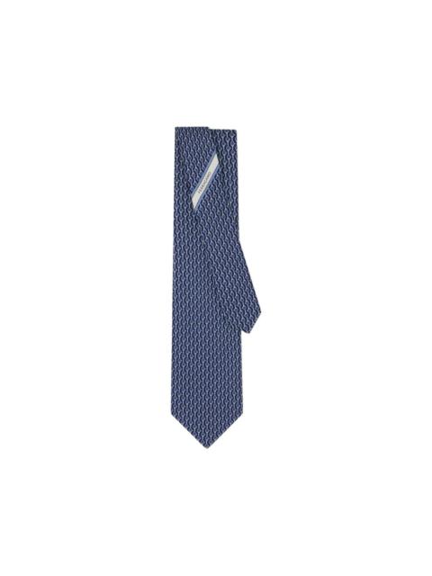 tennis-print silk tie