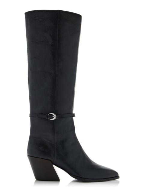 Austen Leather Knee Boots black