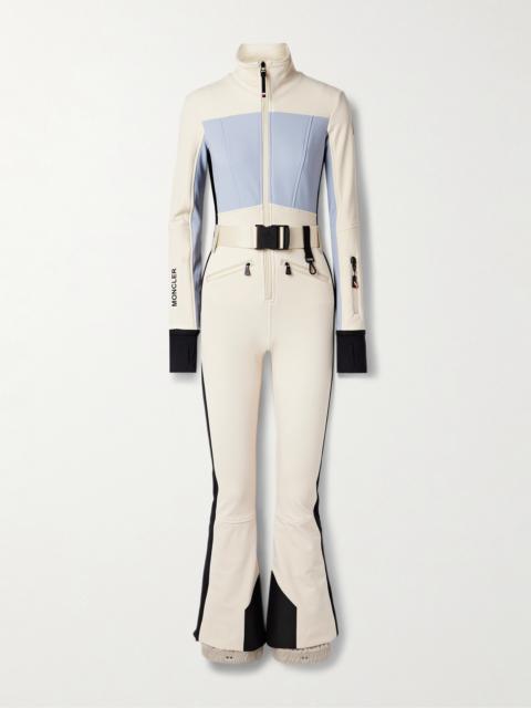 Belted Color-block Ski Suit