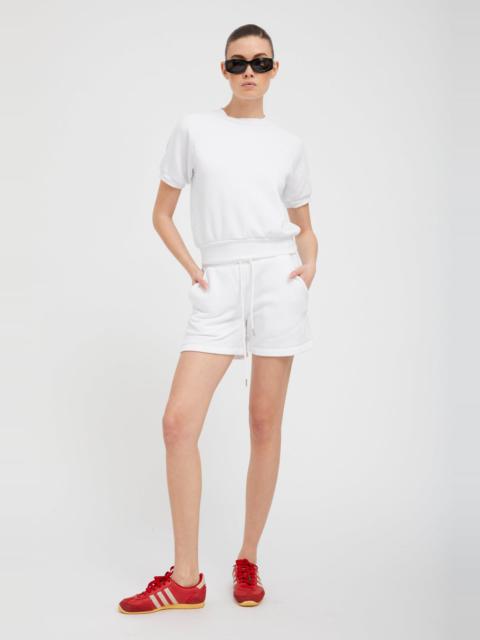 WHITE SWEATSHORTS