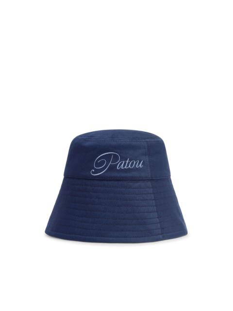 logo-embroidered bucket hat