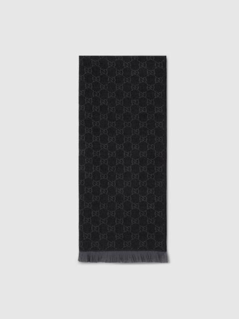 GG wool scarf