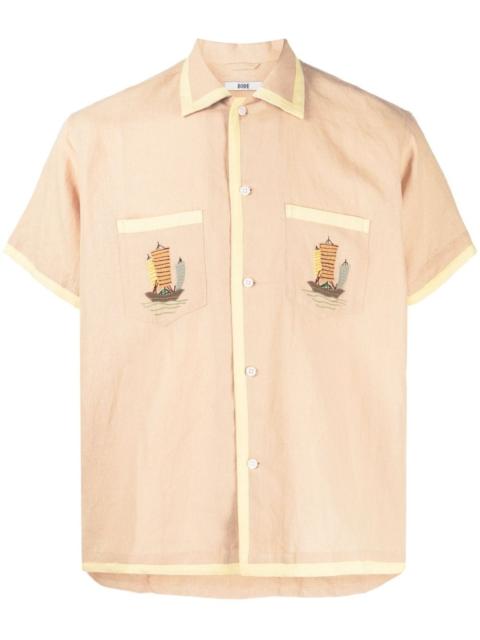 boat-embroidered shirt