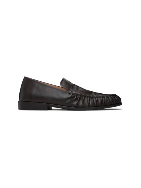 Brown Mocassino Leather Loafers