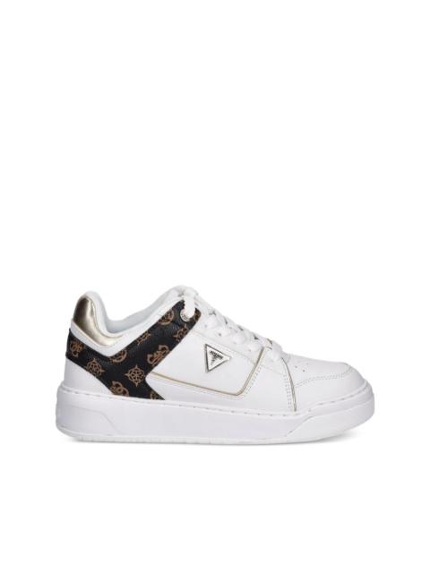 logo-plaque panelled sneakers