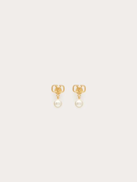 VLOGO SIGNATURE EARRINGS WITH SWAROVSKI® PEARLS