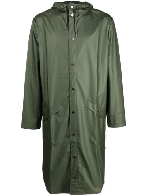 drawstring hood raincoat