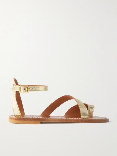 Anaelle Metallic Leather Sandals