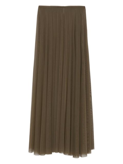 pleated mesh skirt