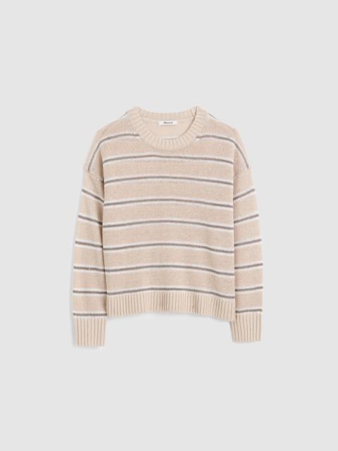 Linen Drop-Shoulder Sweater