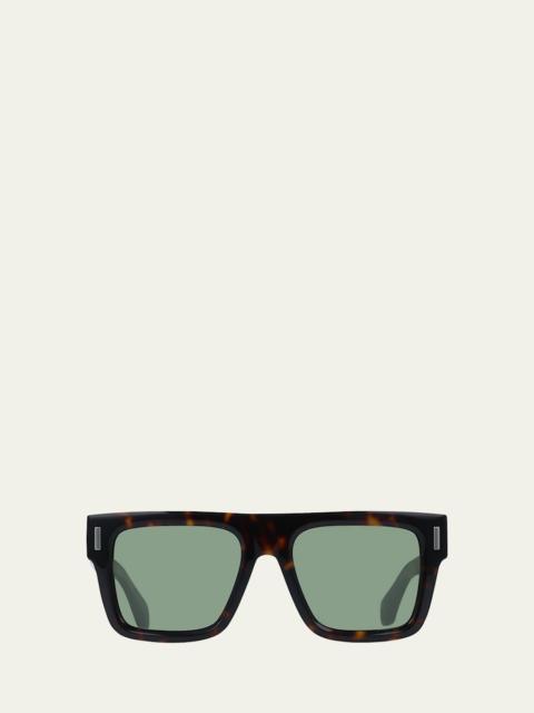 Men's Rivets Acetate Square Sunglasses