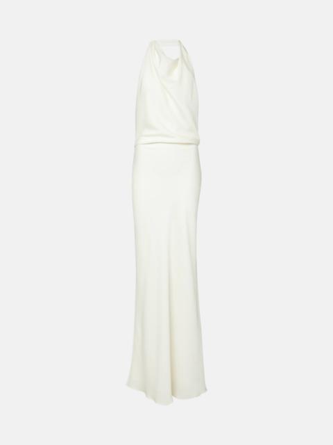 Reannon draped satin gown