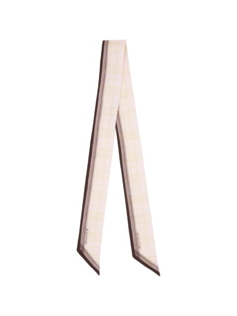 Pink Twilly Check Scarf