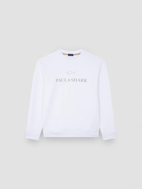 X-SOFT COTTON SWEATSHIRT WITH LOGO PRINT