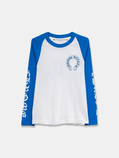 Chrome Hearts 七分袖カットソー ホワイト/ブルー Chrome 七分袖カットソー ホワイト/ブルー Hearts