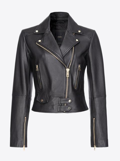 NAPPA LEATHER BIKER JACKET