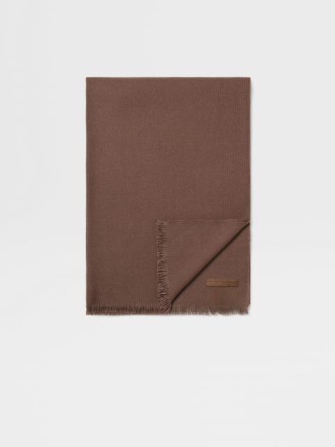 BROWN CASHMERE SCARF