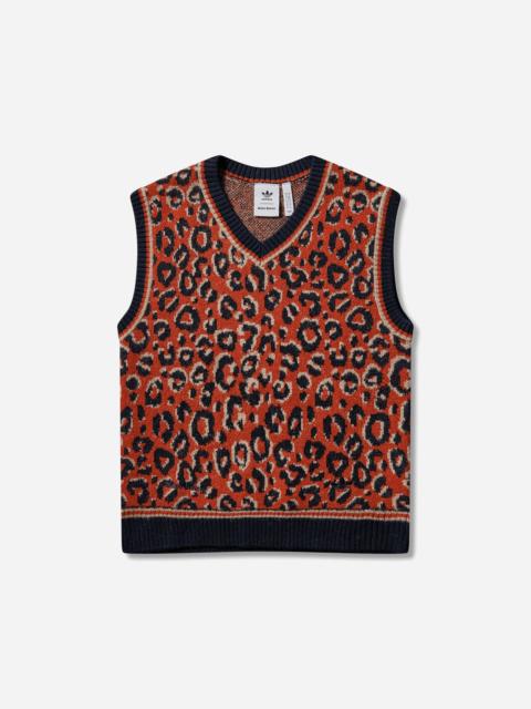 Wales Bonner Knit Vest Collegiate Navy / Beige