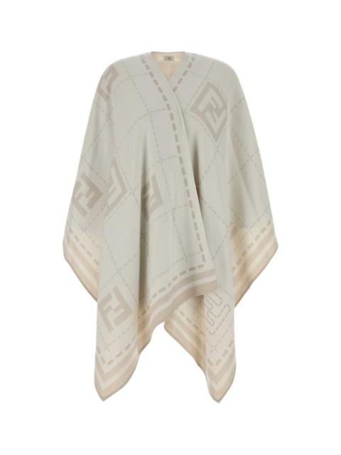 Embroidered Wool Cape