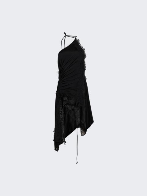 Reworked Lingerie Mini Dress Black