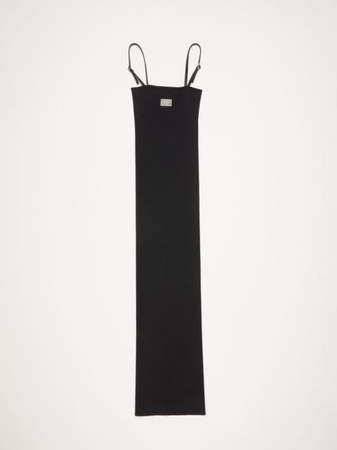 Strap logo dress - Black