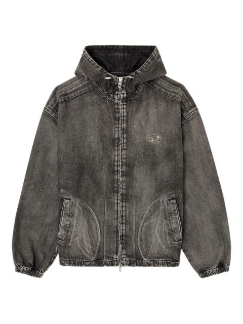 x Thug Club hooded denim jacket