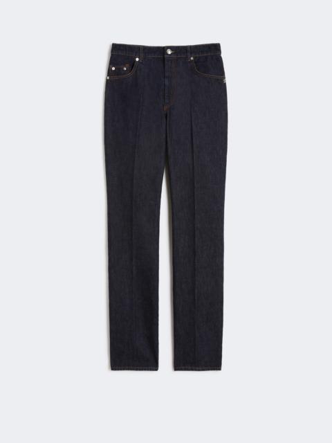 Slim-fit jeans with flared hems - MIDNIGHTBLUE