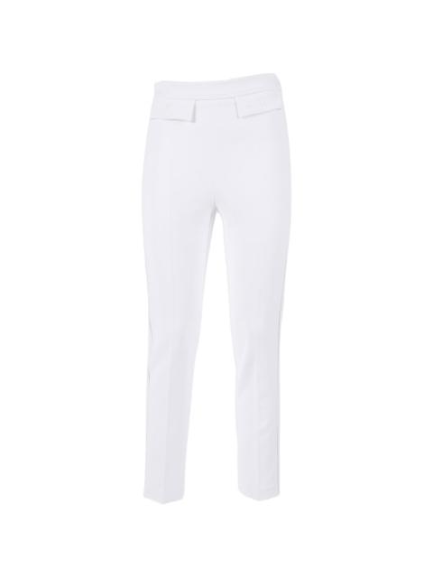front tab-detail trousers