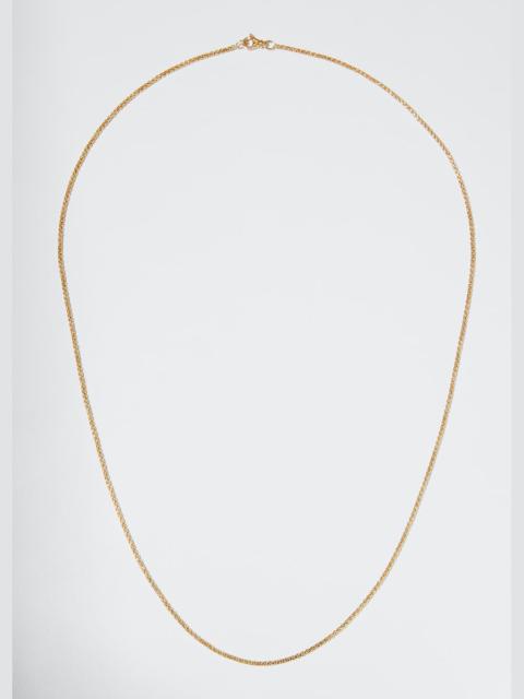 Men's Box Chain Necklace in 18K Gold, 1.7mm, 24"L