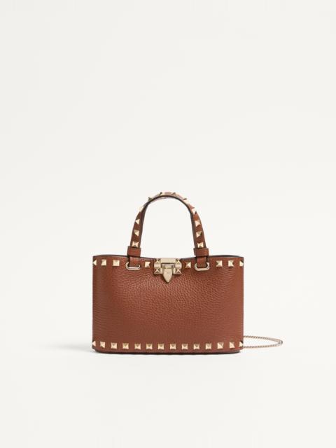 MINI ROCKSTUD SHOPPING BAG IN GRAINY CALFSKIN