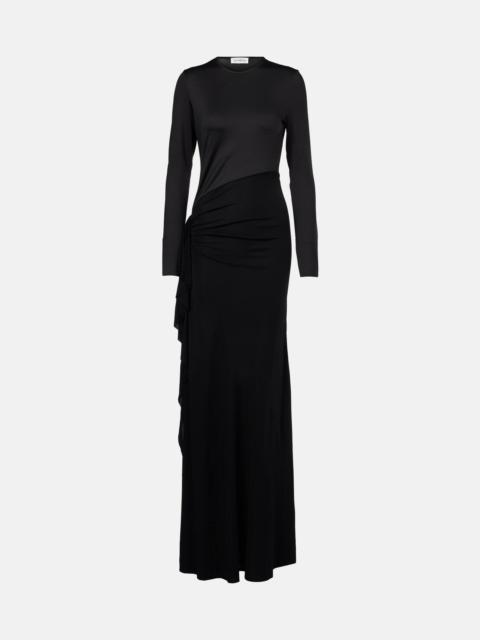 Gathered jersey gown