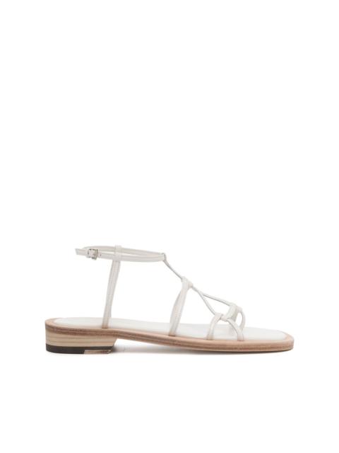 open-toe leather sandals