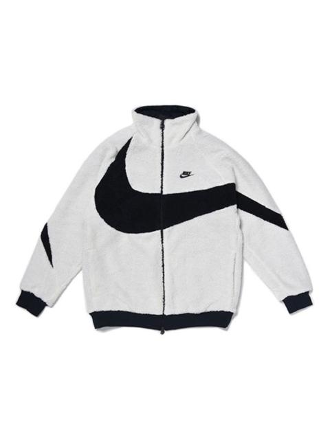 Nike Big Swoosh Reversible Boa Jacket (Asia Sizing) 'White' BQ6546-114