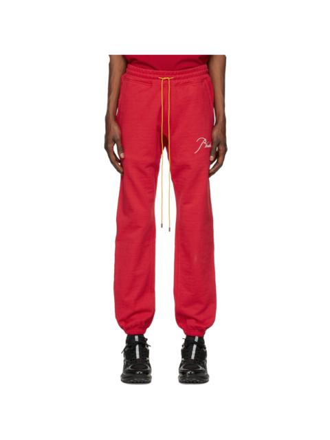 Red Terry Lounge Pants