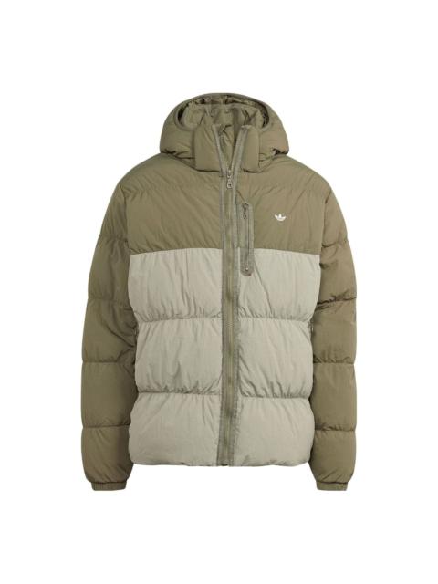 adidas Originals Down Regen Adv Puffer Jacket 'Olive Green Beige' HZ0682