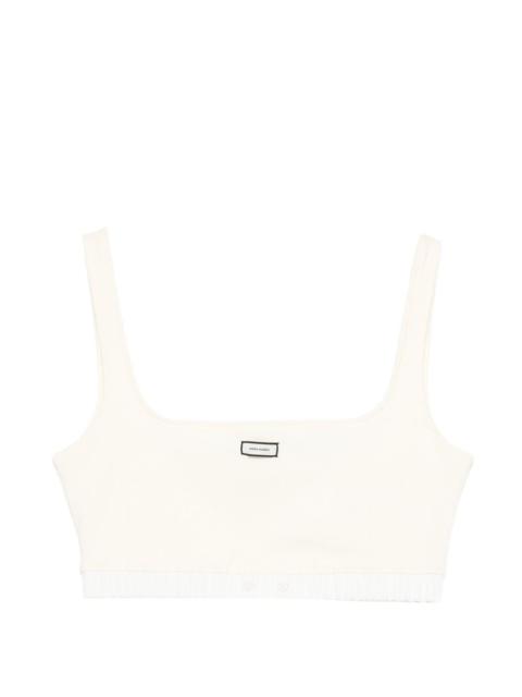 logo-patch crop top