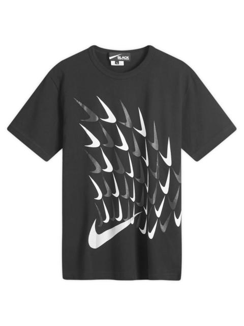 Comme des Garçons Black x Nike Vertical Swoosh Print T-Shirt