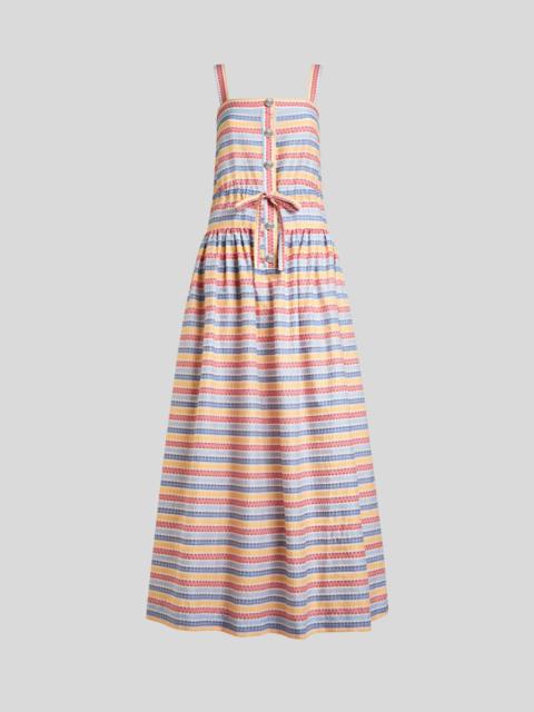 LONG STRIPED JACQUARD DRESS