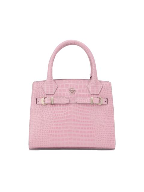small crocodile-effect tote bag