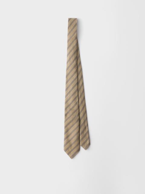 Linen blend tie