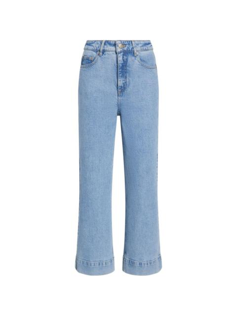 Joey cropped wide-leg jeans