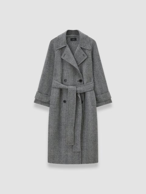 Navarre Linear Double Face Wool Coat